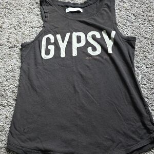 Spiritual Gangster Charcoal Graphic Muscle Tee